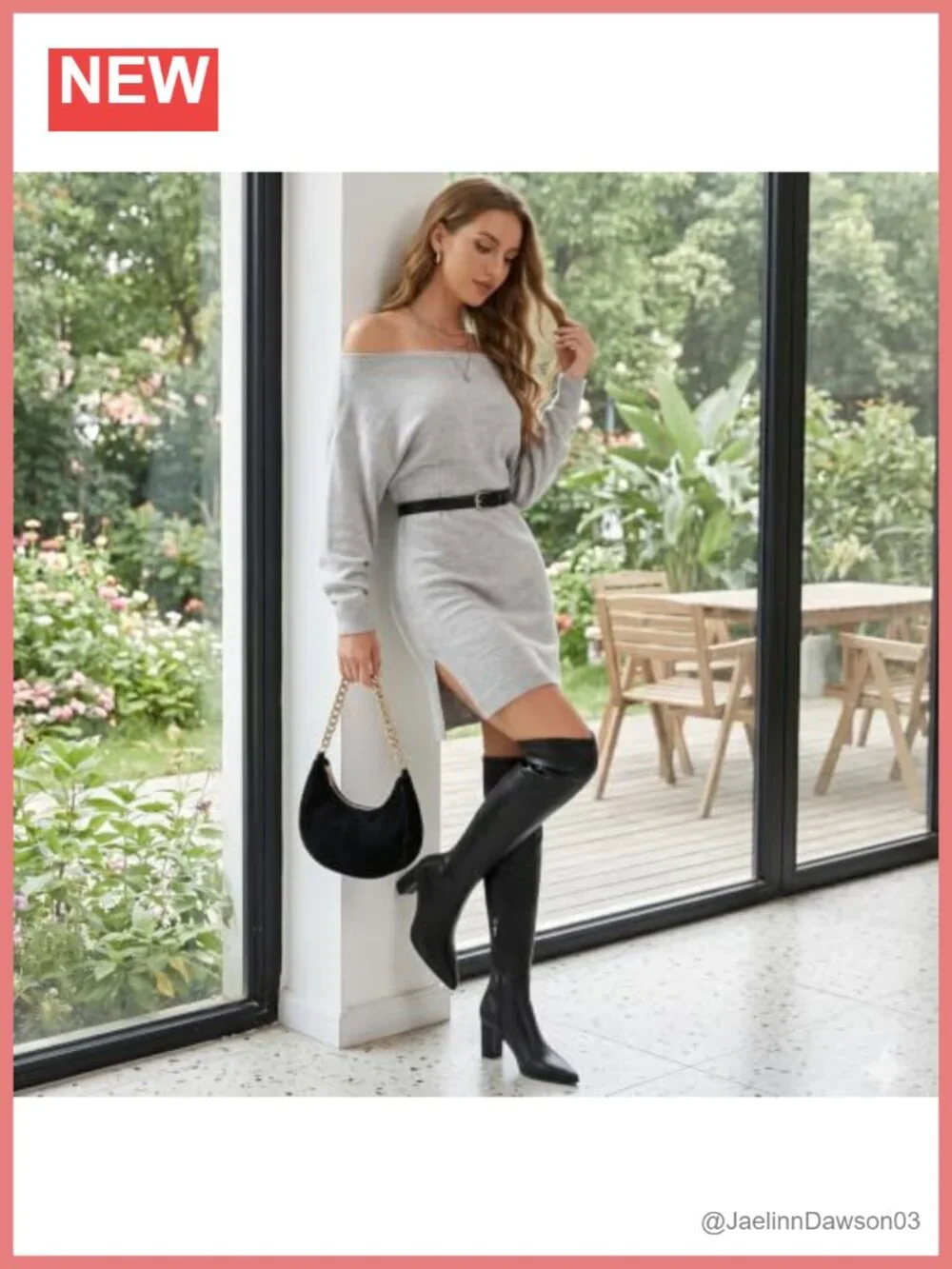 Black Stretch Thigh High Boots for Women Over The Knee Dress Boots